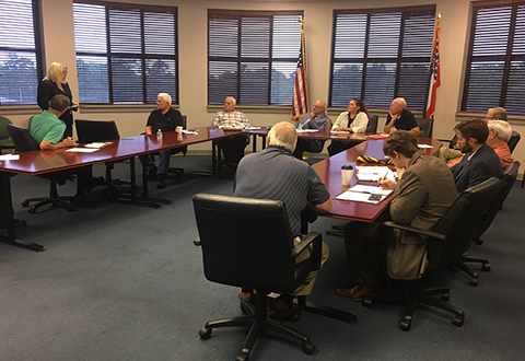 Dr. Skye McDougall, Network Director VISN 16, met with members of the Mississippi Council of Veterans’ Organizations, Oct. 10, 2017.